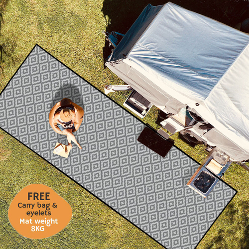 OCCdesign Burlap Camper Doormat, Camping RV Entranc Decorative Door Mat Rug  -Today's Adventures